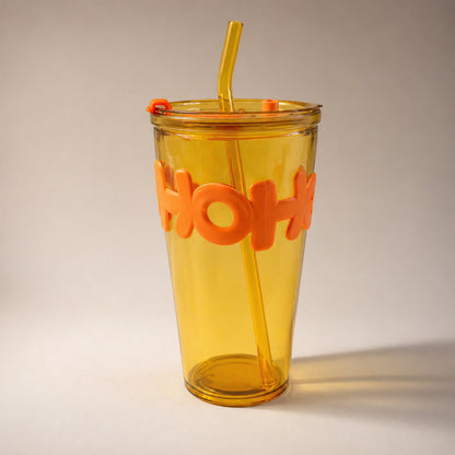 trendy glass tumbler lid straw