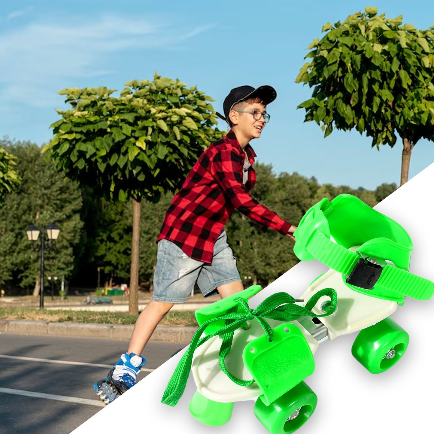 Kids Roller Skates – Adjustable & Comfortable Skating Shoes (Pair of 1)