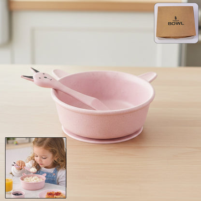 Premium kids feeding bowl with cute spoon