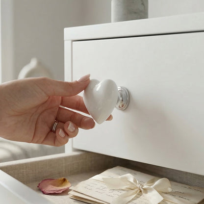 heart shape toilet flush button