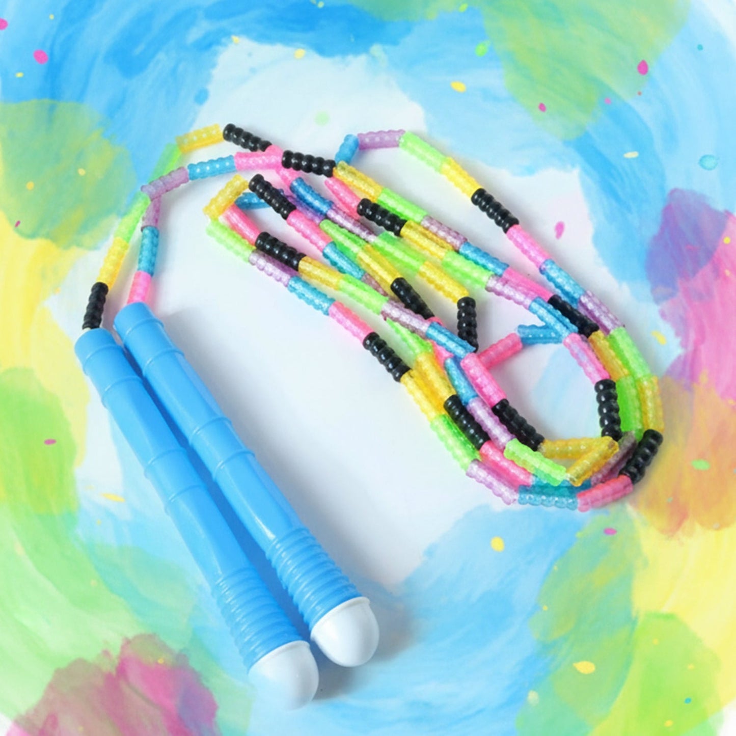 Colorful Beaded Skipping Rope Set (1 Set)