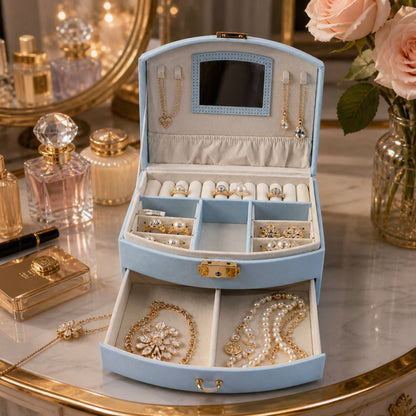 Premium jewellery box multi-layer top view India