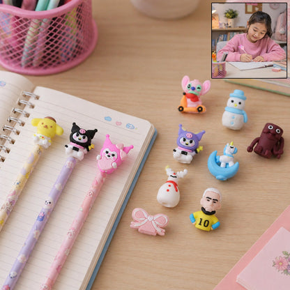 cartoon pencil topper cap