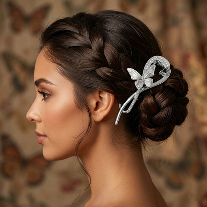 Luxury Butterfly Design Hair Clip (1 Pc, Mix Color)