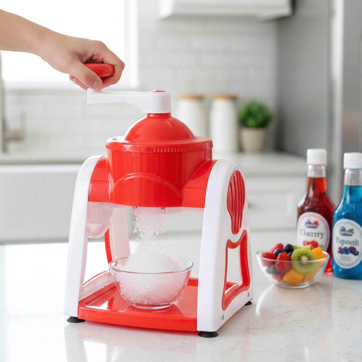 Kitchen ice shaver machine