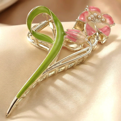 Elegant Floral Decorative Hair Claw Clip (1 Pc)