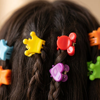 plastic claw clips multicolor set
