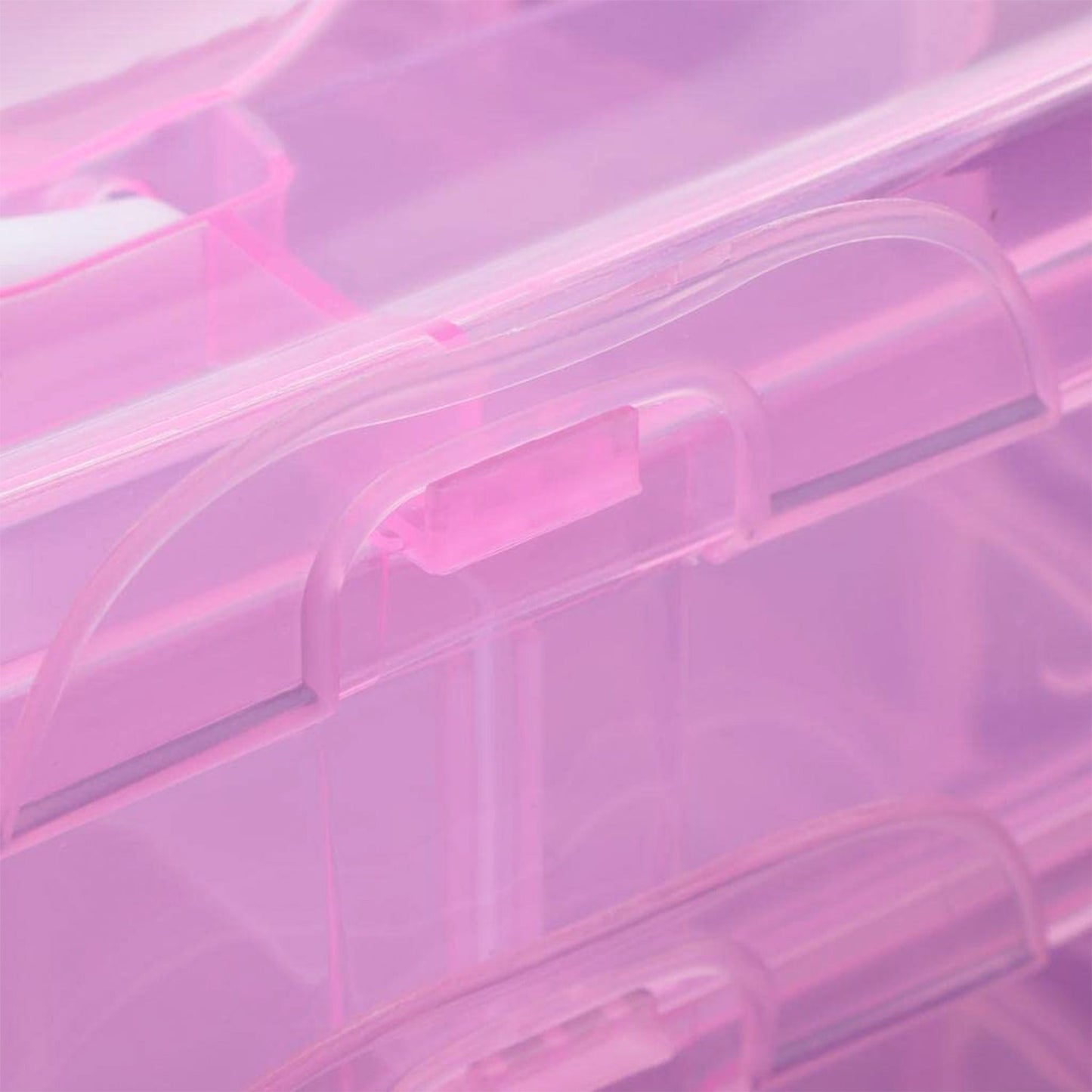 Versatile 18-Grid 3-Layer Transparent Plastic Organizer Box