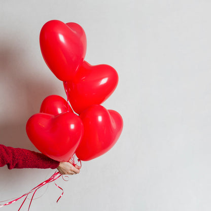 Festive heart decorations