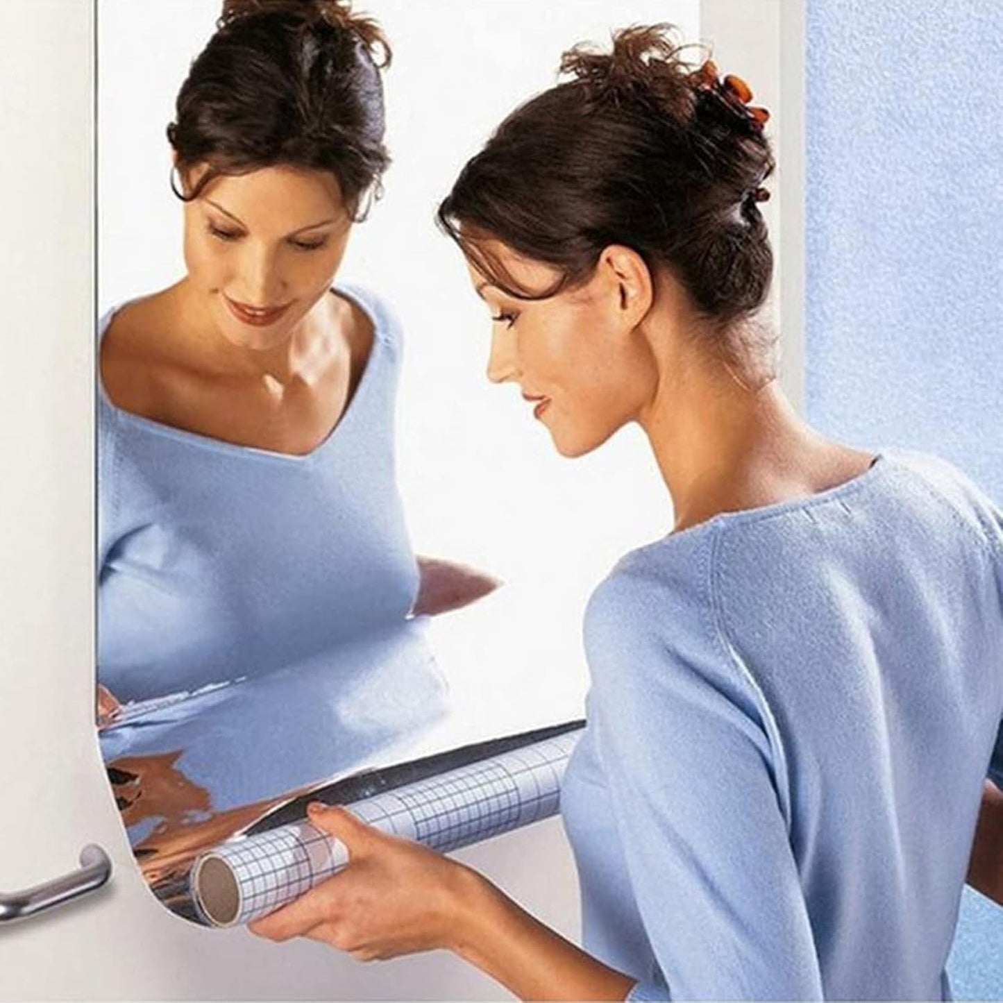 diy wall mirror sticker sheet for home