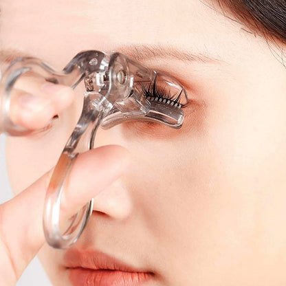 Easy grip lash curler device