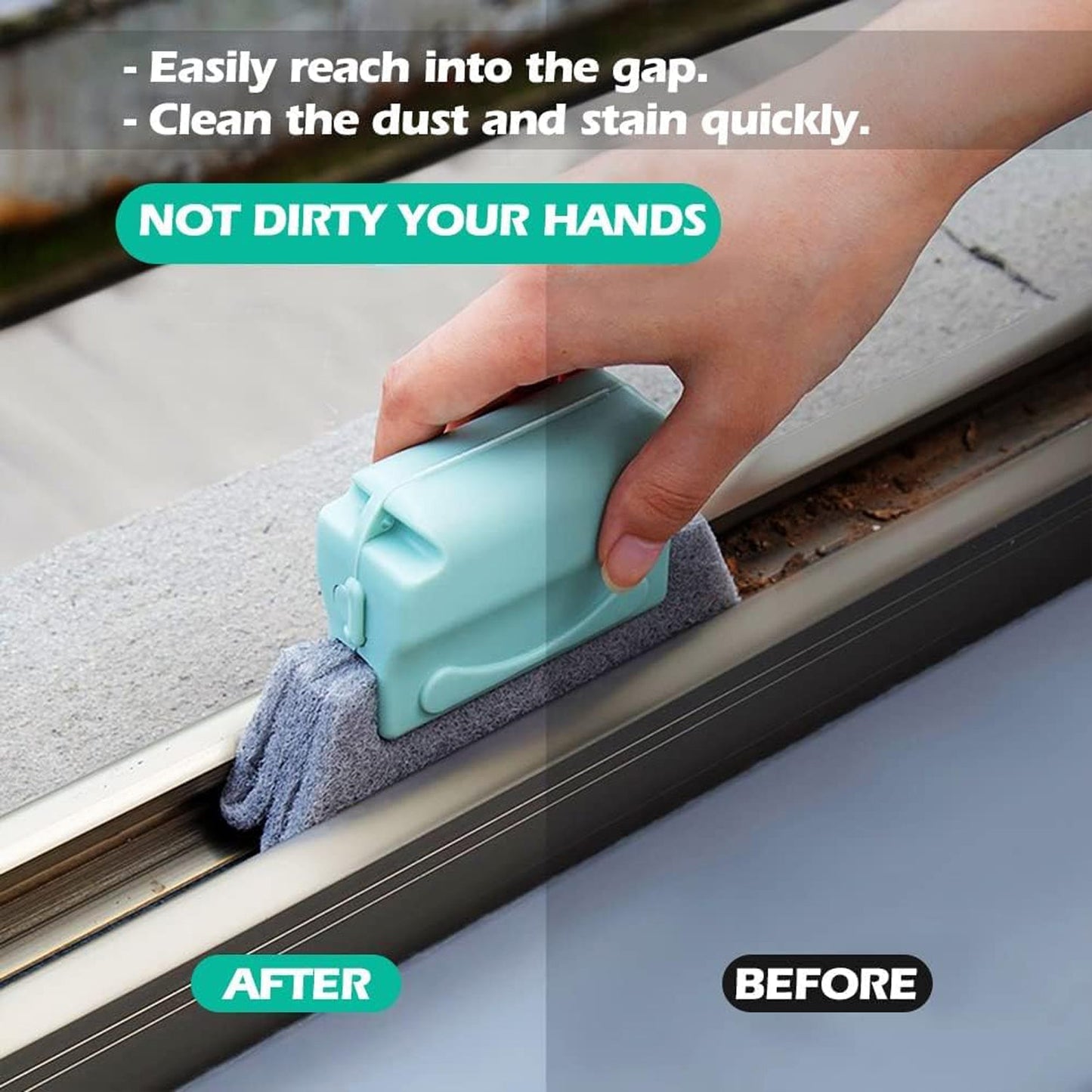 Creative Window Groove Cleaning Brush, Hand-Held Cleaner Tools