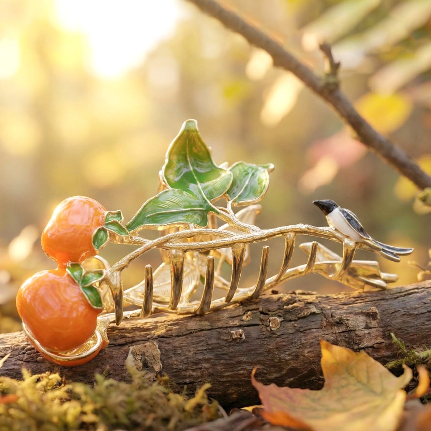 Elegant Fruit & Leaf Decorative Hair Claw Clip (1 Pc)