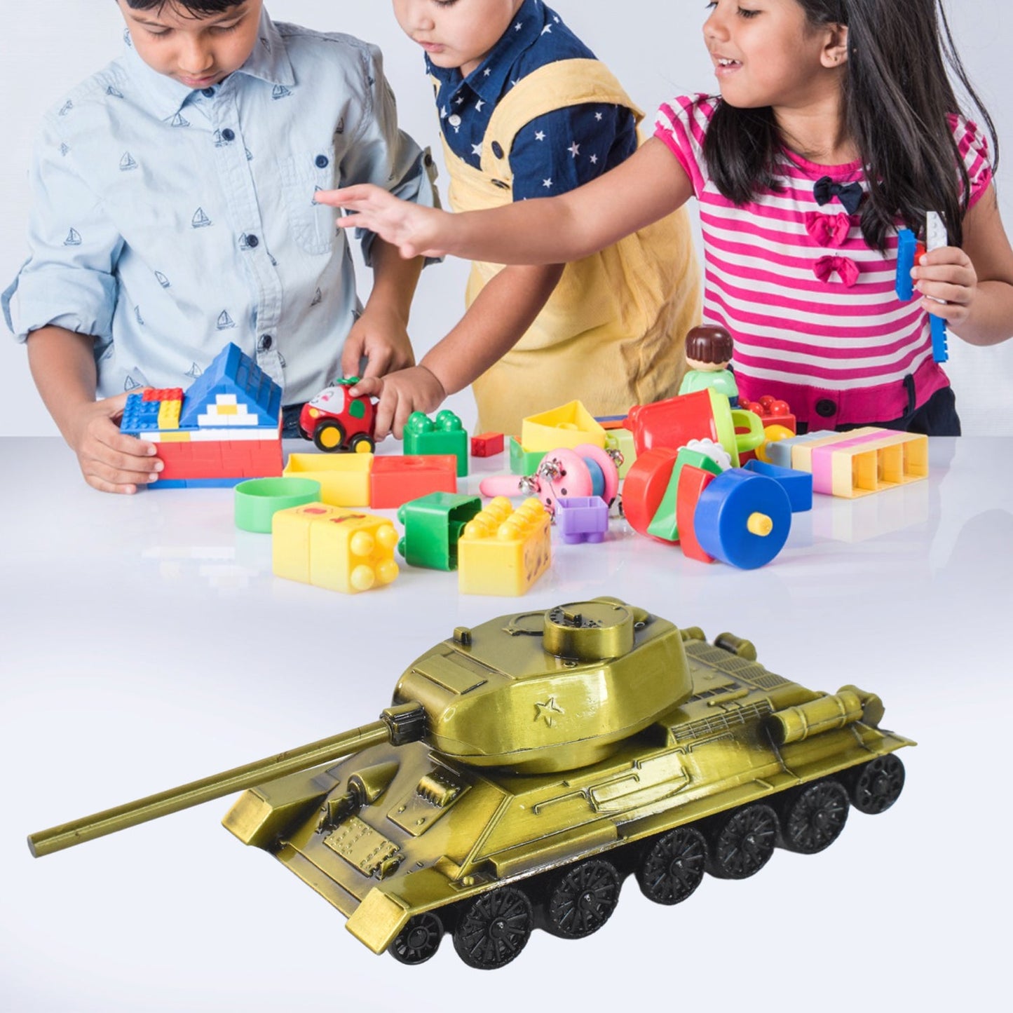 Retro Iron Art Tank Model,  Desktop Decorations for Office Living Room