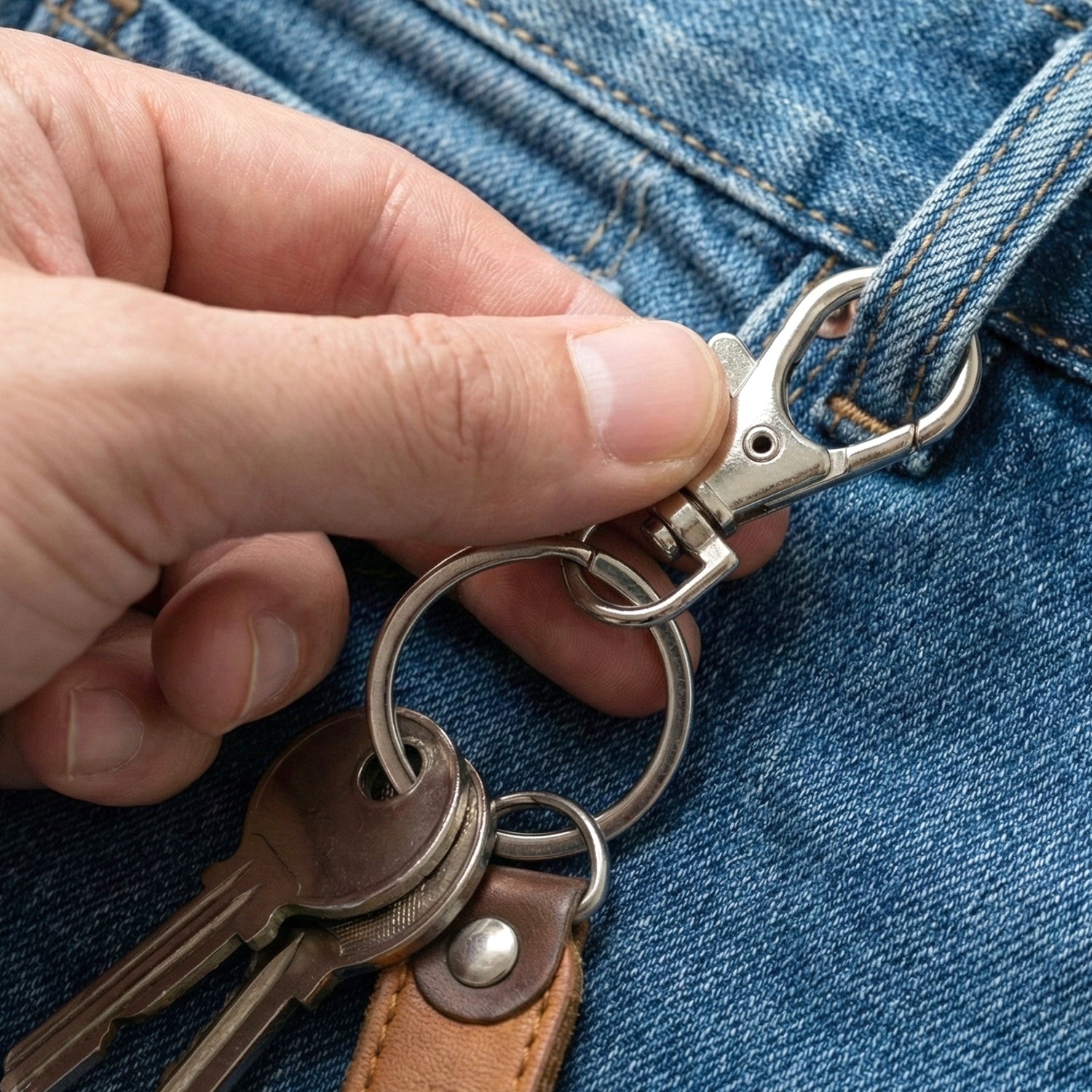 stainless steel keychain heavy duty design