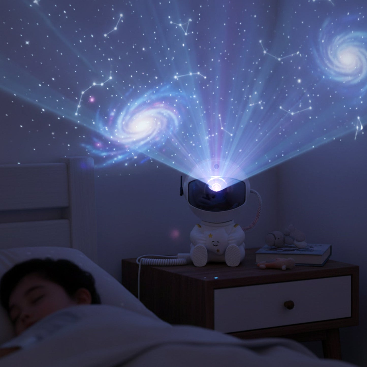 Astronaut Galaxy Star Projector Night Light with Remote Control (1 Pc)