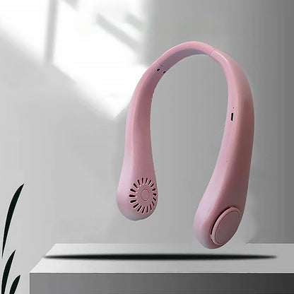  Portable Neck Fan: Holiday Hands Free Bladeless Neck Fan - main product shot