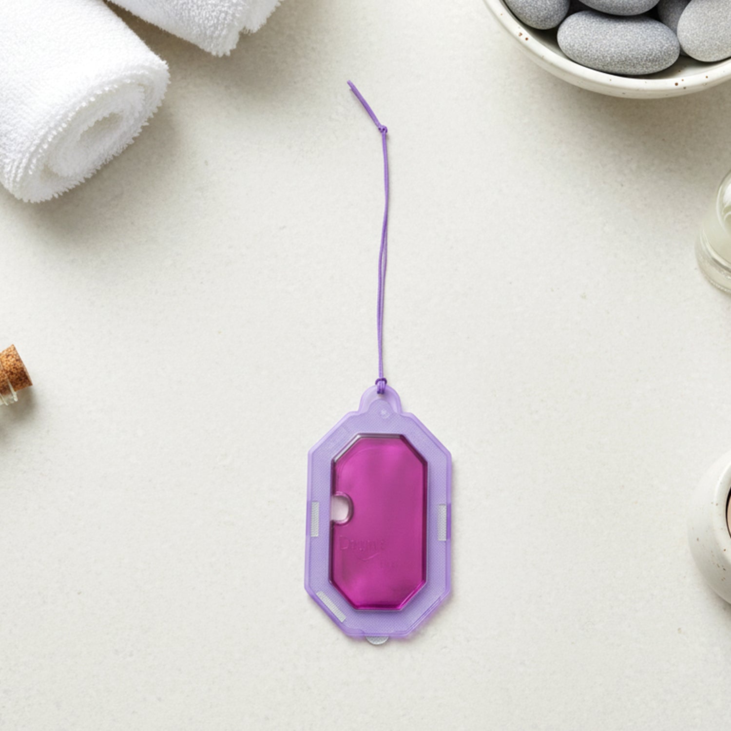 Toilet lavender gel deodorizer hanger