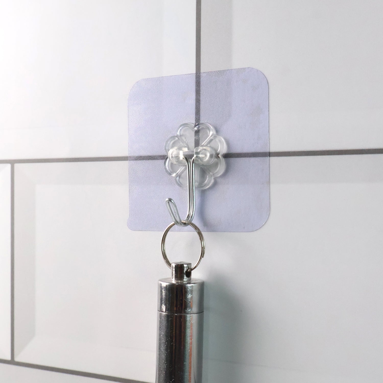  Heavy Duty Flower Adhesive Wall Hooks 10 Pc Set - comparison shot
