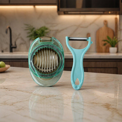 Multifunction Vegetable Cutter Slicer Set (2 Pc Set)