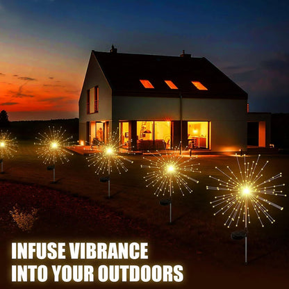 Decorative Solar Firework LED Garden Lights (2 Pc)