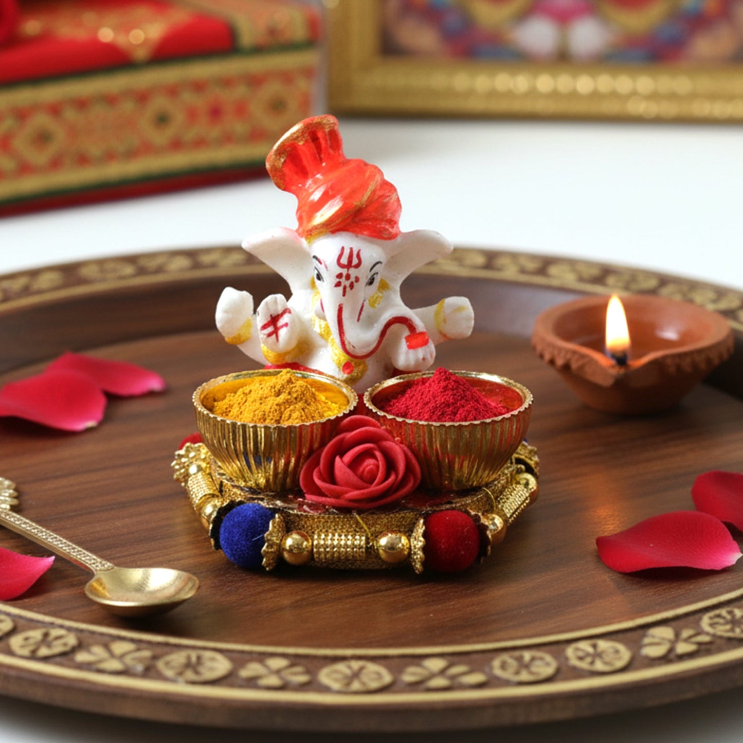 Ganesha worship thali