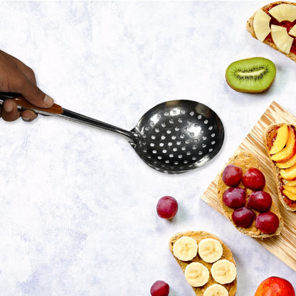 Stainless Steel Slotted Skimmer – Heat-Resistant Spoon for Cooking
