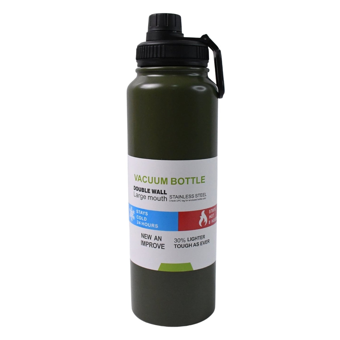 Stainless Steel Double Wall Vacuum-Insulated Drink Water Bottle (800 ML Approx / Mix Color)