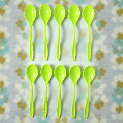 Fancy Spoon Used While Eating and Serving Food Stuffs Etc (10 Pcs)