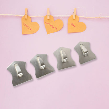 Self-Adhesive Stainless Hooks – Waterproof for Robes, Coats & Towels