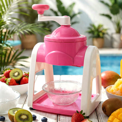 Easy use ice crushing device
