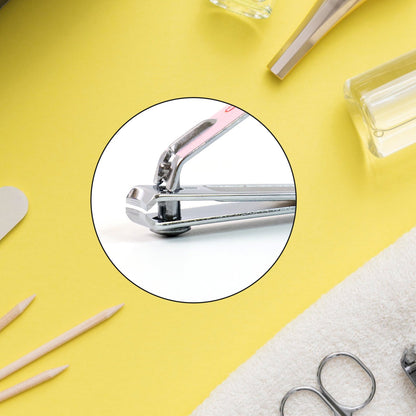 Cute Nail Clipper with Nail Catcher, Nail File - Stainless Steel (1 Pc)