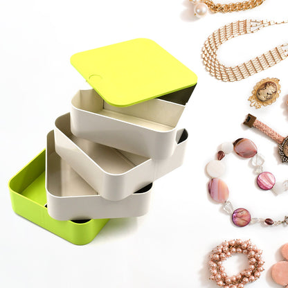 4-layer rotating jewellery box for organizing earrings and accessories India