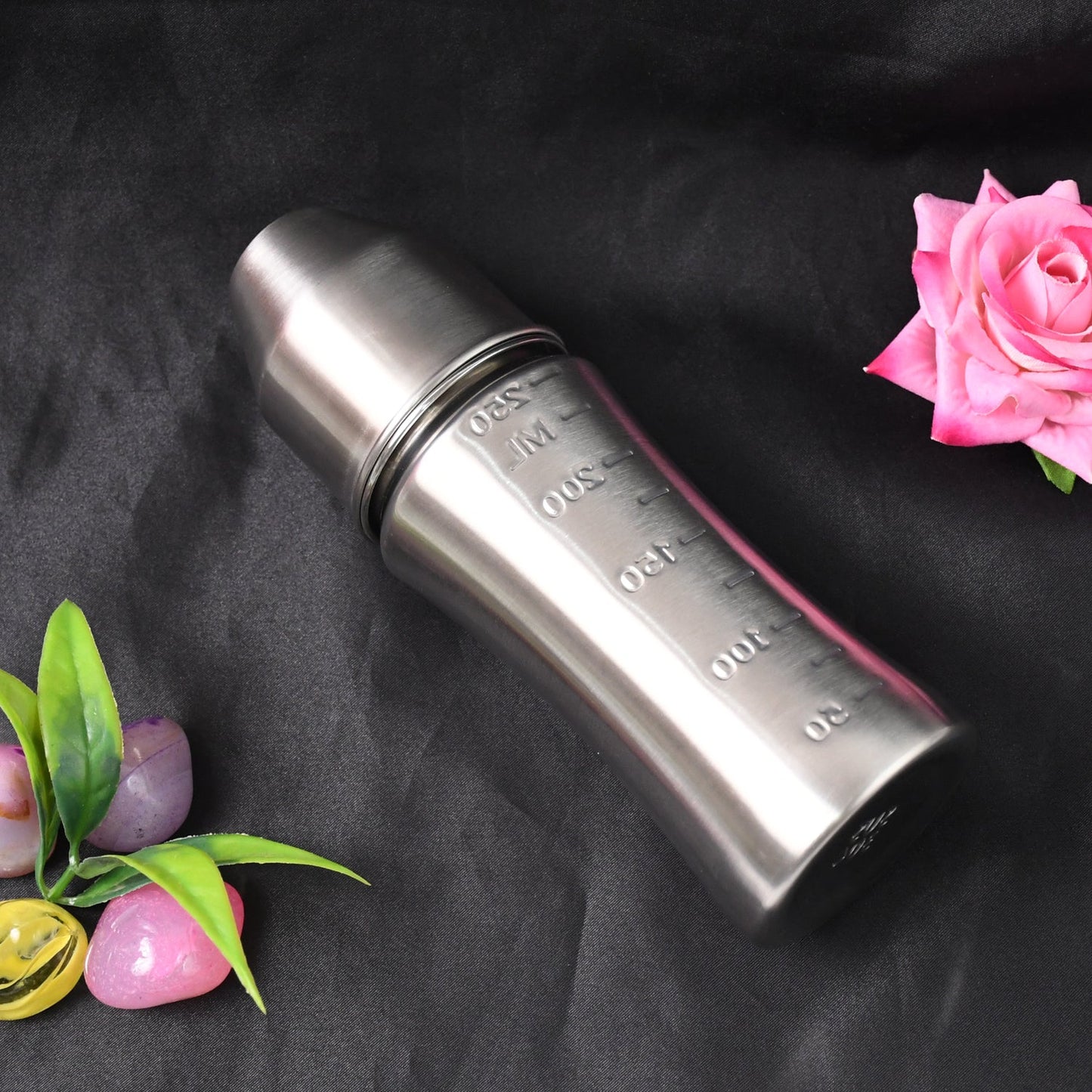 BPA free 250ml stainless steel milk bottle for newborn babies – easy grip design