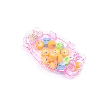 Cute School Eraser Set Cute Eraser Multi Design Rubber Erasers  (15 pc In1 Set)