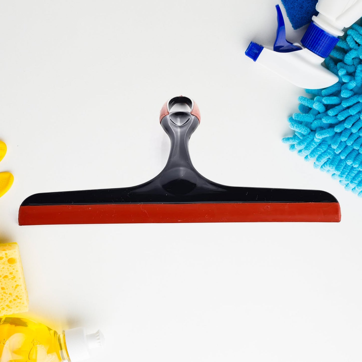 Plastic Kitchen Wiper - Silicone Head for Windows, Glass & Surfaces (1pc)
