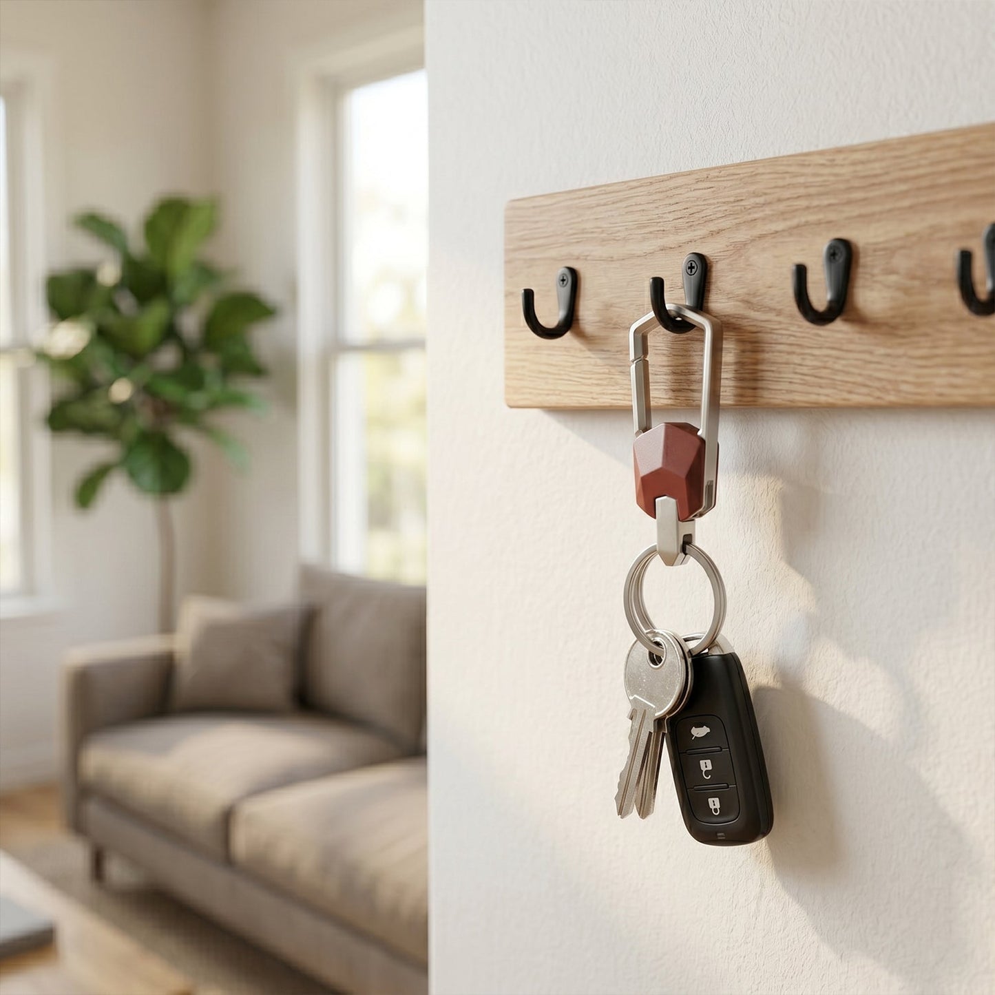 Premium Metal Carabiner Key Holder Clip 1 Pc