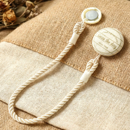 Decorative magnetic curtain accessory