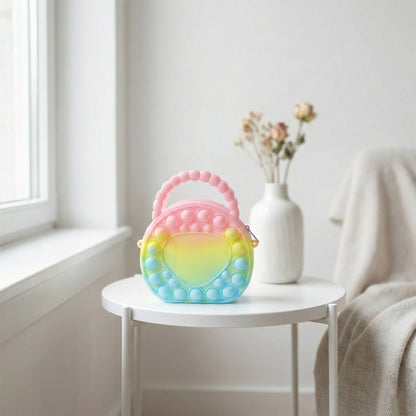 Anti stress pop coin holder