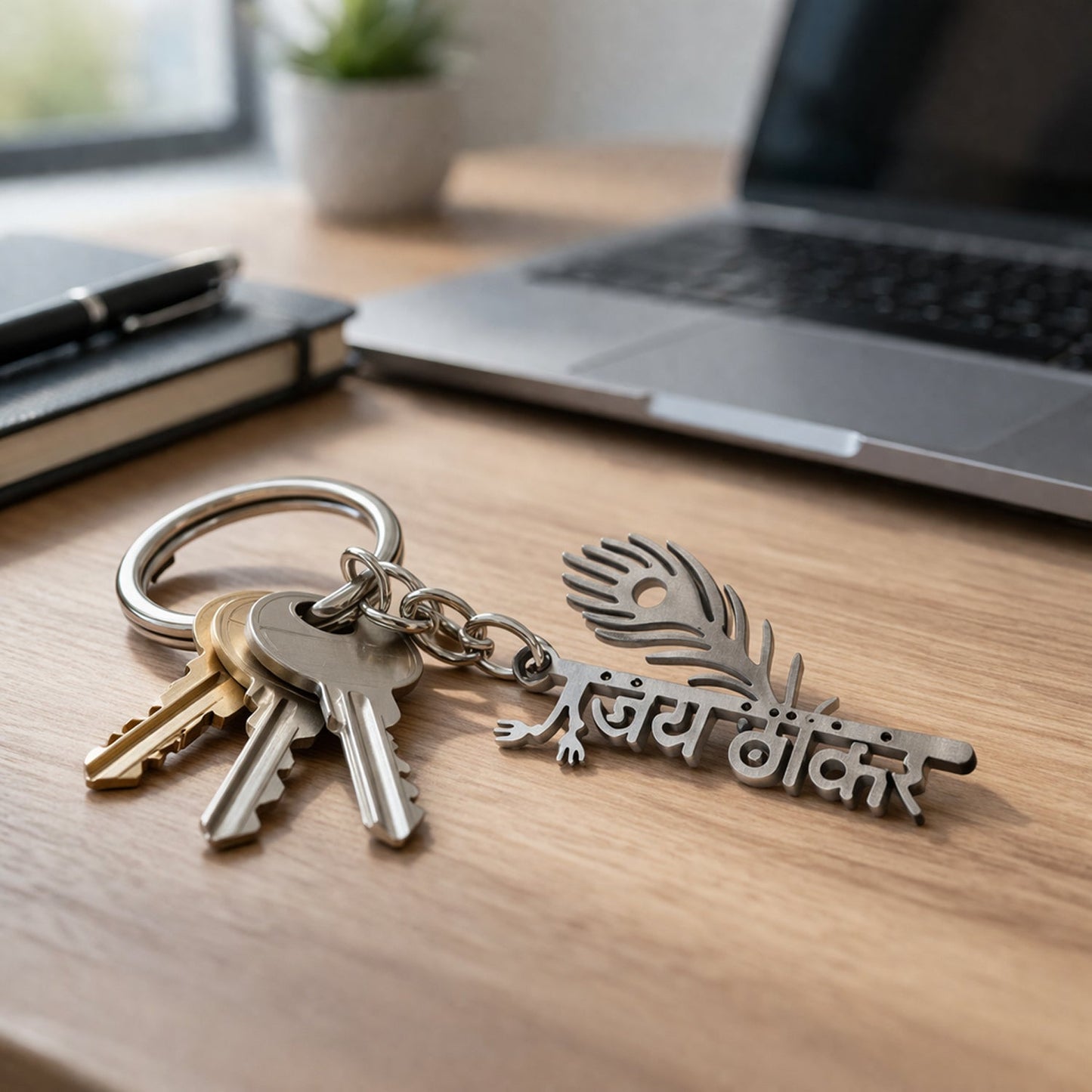 devotional thakar metal keychain