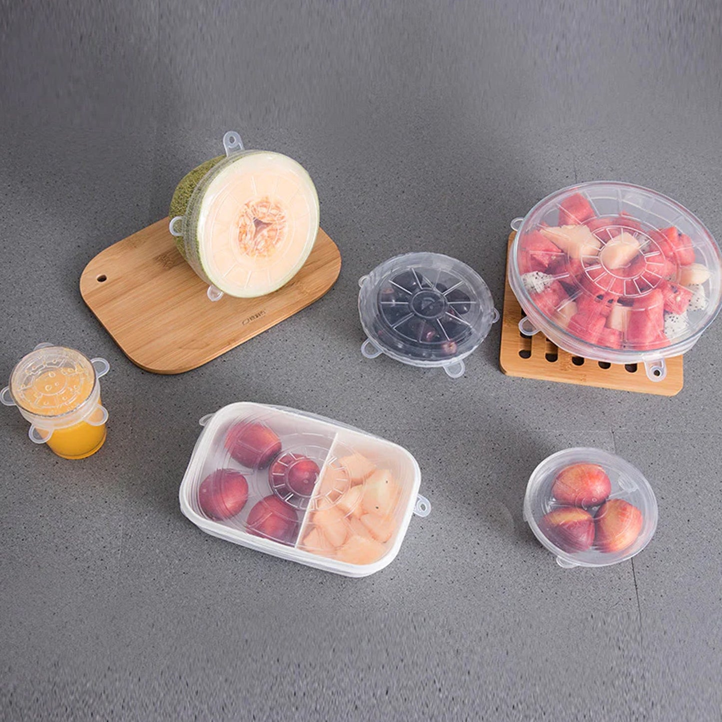 Silicone Bowl & Container Cover Set