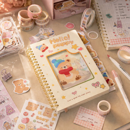 cartoon cover writing notebook diary