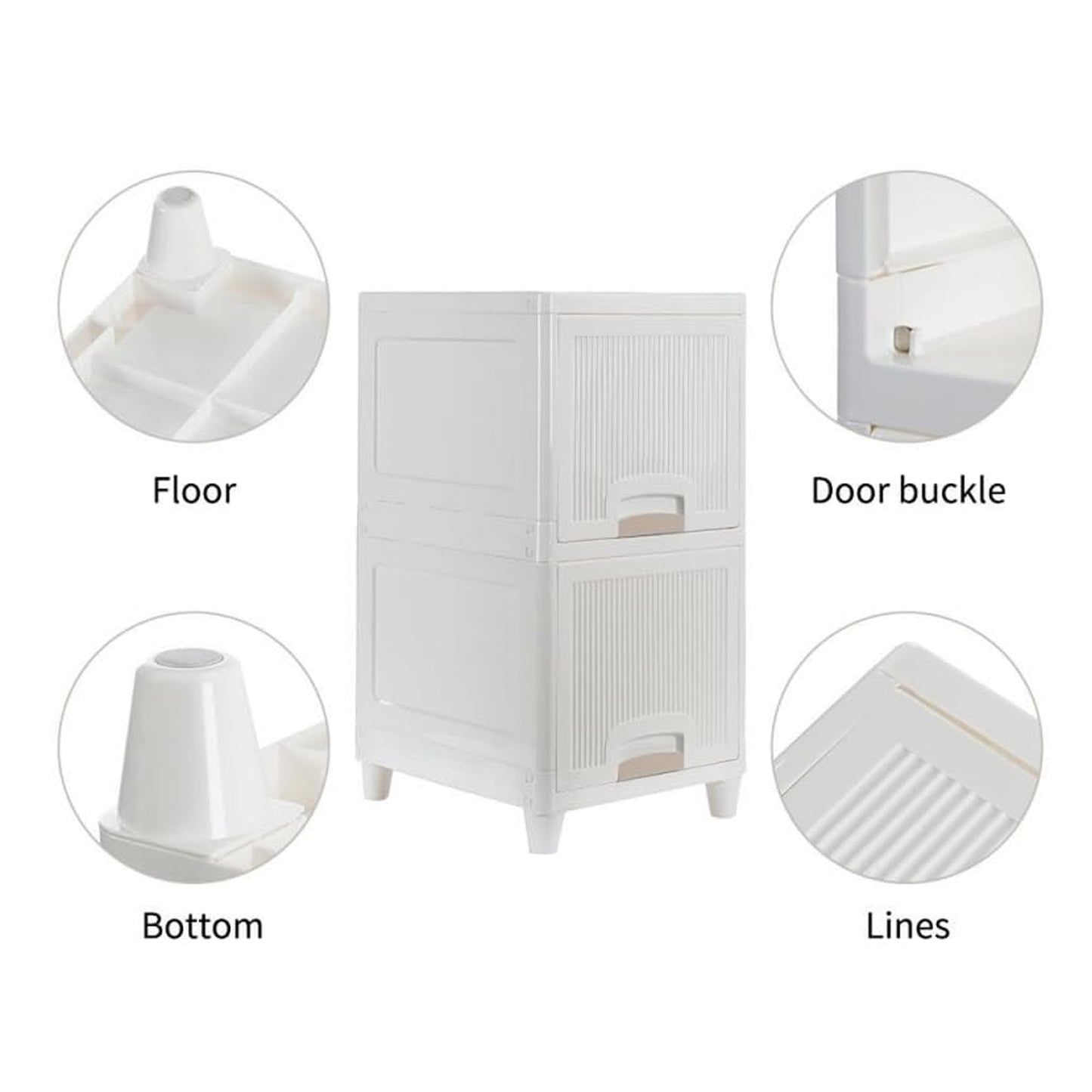 Multipurpose Wardrobe Storage Drawers (2 Layer)