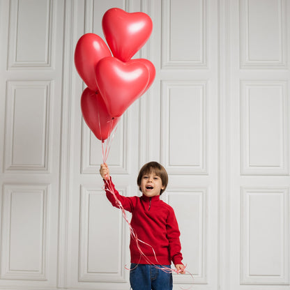 Colorful heart balloons