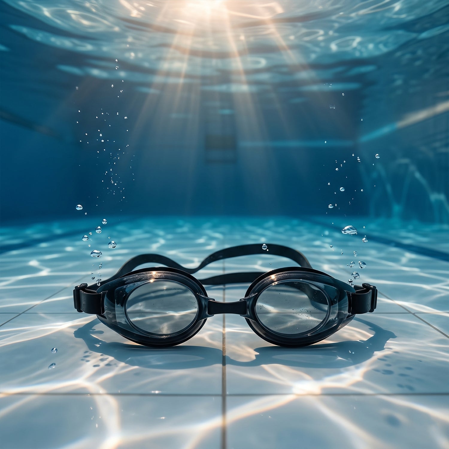 waterproof pool goggles design