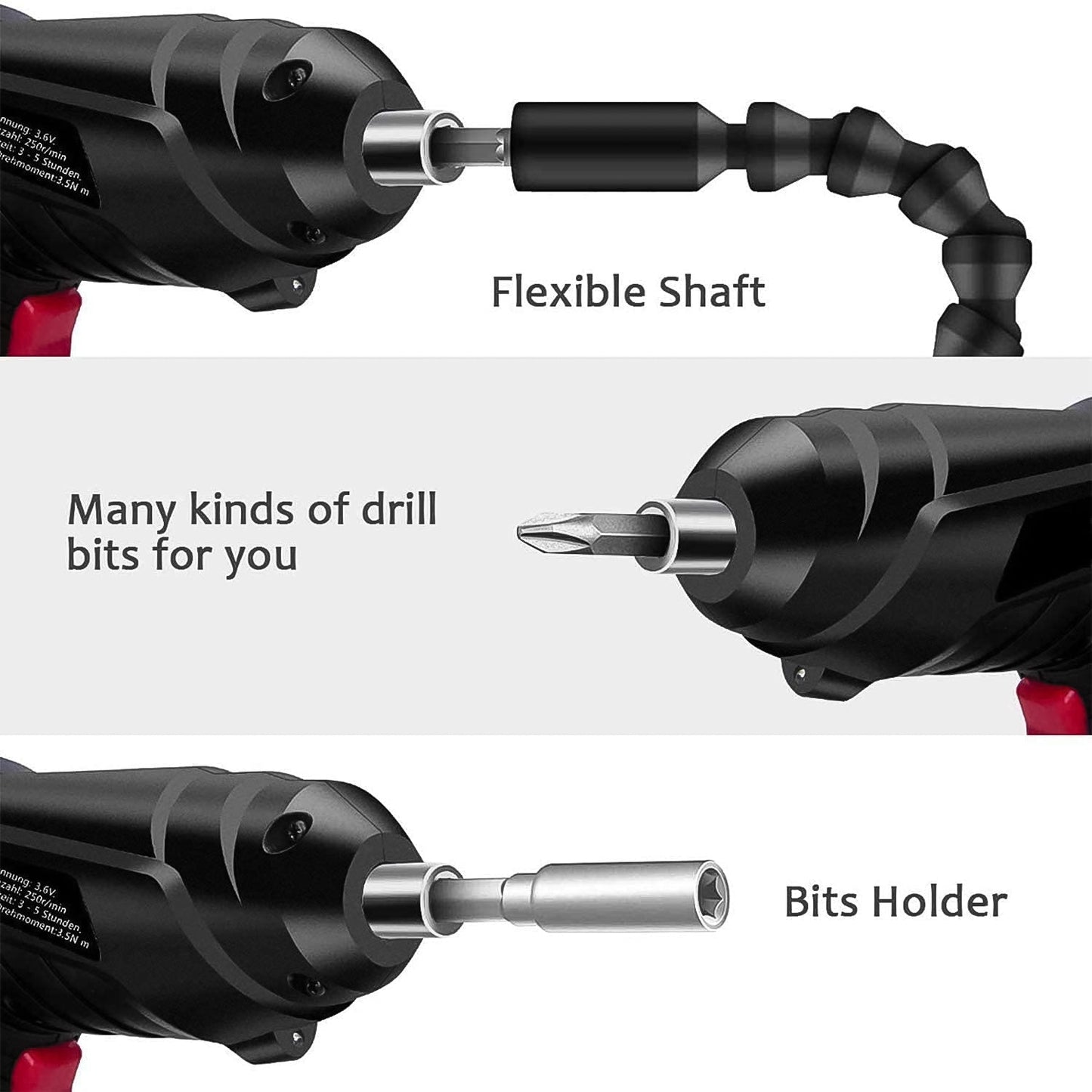  Small Screwdriver with LED Light, Screwdrivers Bit Set - main product shot