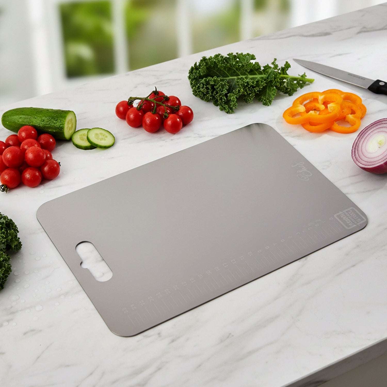 Rust resistant kitchen cutting board