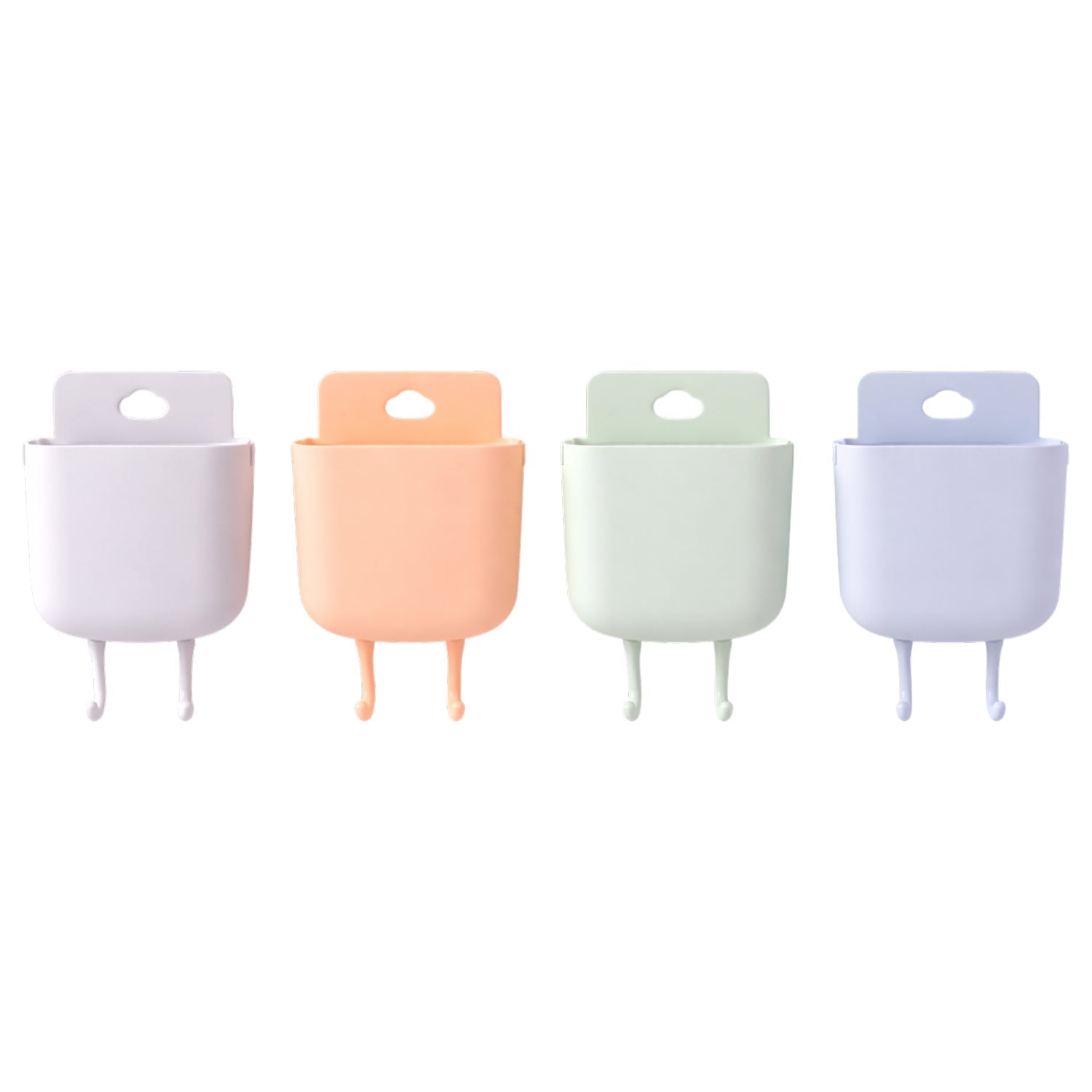 Space saving wall phone stand