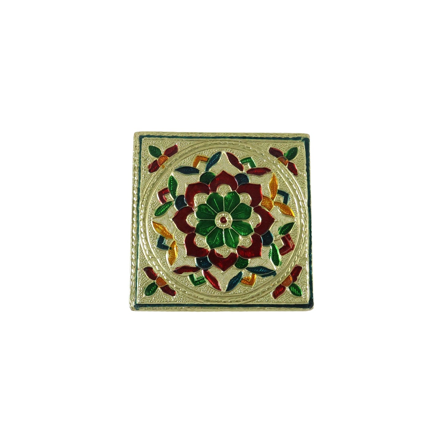 Handicraft Wood Chowki for Pooja , Wooden Bajot (2 Pc / Mix Descign & Color)