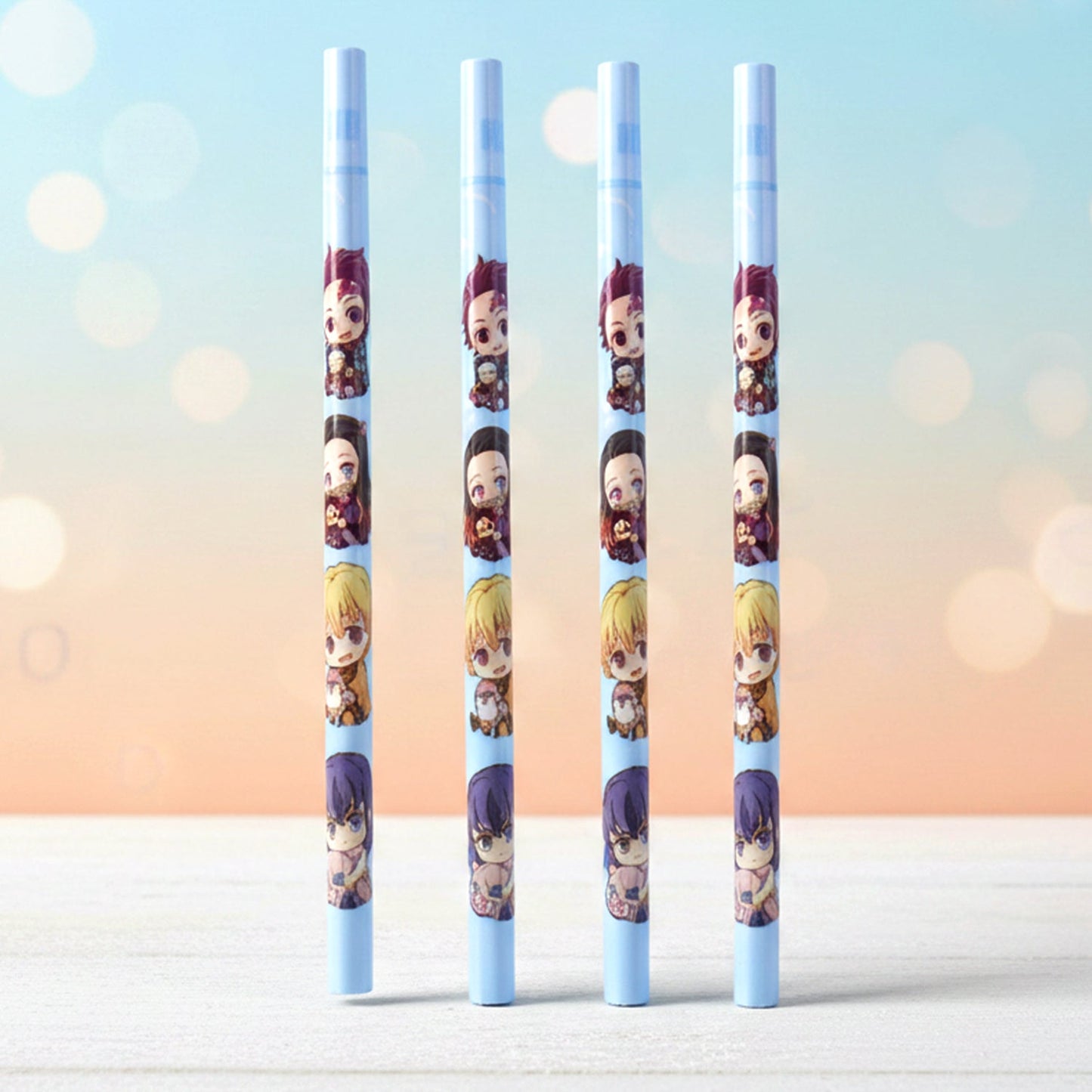 Cartoon Printed Pencil Set for Kids – Cute School Writing Pencils (4 Pc)